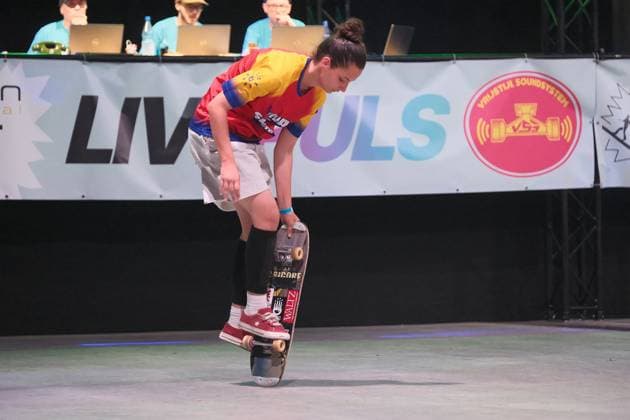 15 078 2026 xkhx Kassel World Freestyle 2026 Skateboarding Championships Women s Pro Qualifiers; photo shows Rhianna Grigore of Romania
