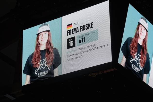 15 078 2026 xkhx Kassel World Freestyle 2026 Skateboarding Championships Women s Pro Qualifiers; photo shows Freya Ruske of Germany