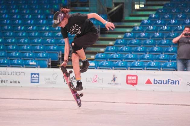15 078 2026 xkhx Kassel World Freestyle 2026 Skateboarding Championships Women s Pro Qualifiers; photo shows Freya Ruske of Germany