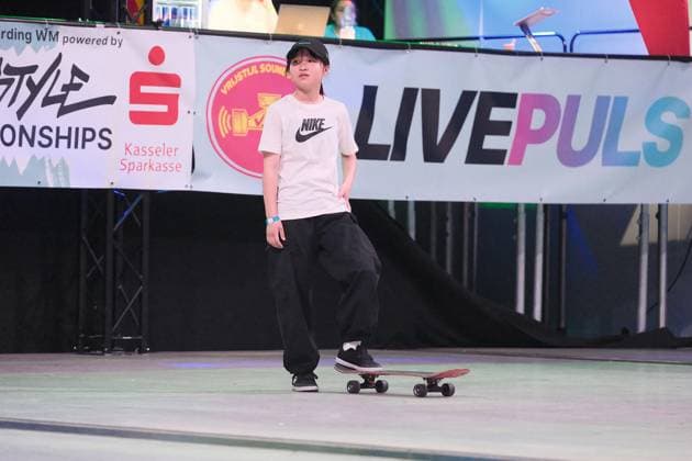 15 078 2026 xkhx Kassel World Freestyle 2026 Skateboarding Championships Women s Pro Qualifiers. The photo shows Mei Tanikoshi from Japan.