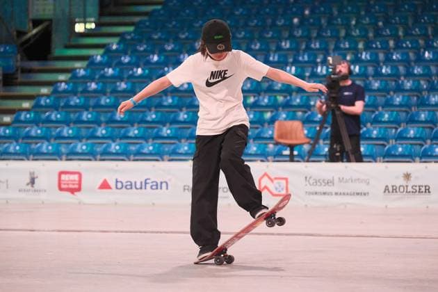 15 078 2026 xkhx Kassel World Freestyle 2026 Skateboarding Championships Women s Pro Qualifiers. The photo shows Mei Tanikoshi from Japan.