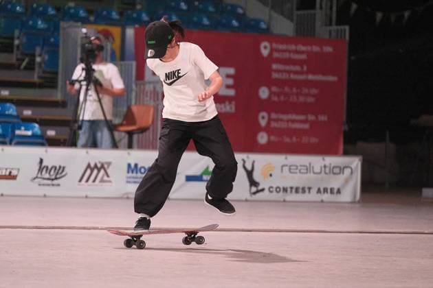 15 078 2026 xkhx Kassel World Freestyle 2026 Skateboarding Championships Women s Pro Qualifiers. The photo shows Mei Tanikoshi from Japan.