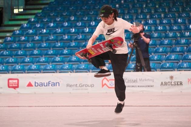 15 078 2026 xkhx Kassel World Freestyle 2026 Skateboarding Championships Women s Pro Qualifiers. The photo shows Mei Tanikoshi from Japan.