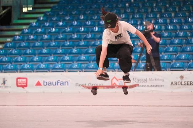 15 078 2026 xkhx Kassel World Freestyle 2026 Skateboarding Championships Women s Pro Qualifiers. The photo shows Mei Tanikoshi from Japan.