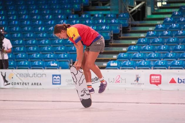 15 078 2026 xkhx Kassel World Freestyle 2026 Skateboarding Championships Women s Pro Qualifiers; photo shows Eva Grigore of Romania