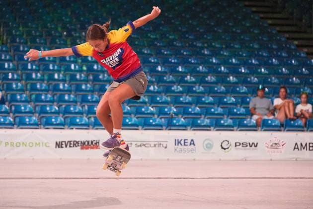 15 078 2026 xkhx Kassel World Freestyle 2026 Skateboarding Championships Women s Pro Qualifiers; photo shows Eva Grigore of Romania