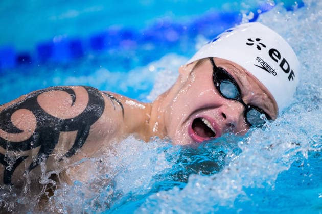 August 16, 2026: Tomas Koski of Finland competes in the men’s 400-meter freestyle swimming heats during Day 17 of the 2026 European Aquatics Championships on August 16, 2026 in Saint Denis. Photo by Joel Marklund. BILDBYRAN code JM JM0845 bbeng swimming 2026 European Aquatics Championships EM  Copyright: JOELxMARKLUND BB260816JM074