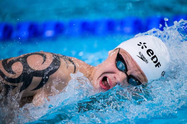August 16, 2026: Tomas Koski of Finland competes in the men’s 400-meter freestyle swimming heats during Day 17 of the 2026 European Aquatics Championships on August 16, 2026 in Saint Denis. Photo by Joel Marklund. BILDBYRAN code JM JM0845 bbeng swimming 2026 European Aquatics Championships EM  Copyright: JOELxMARKLUND BB260816JM075