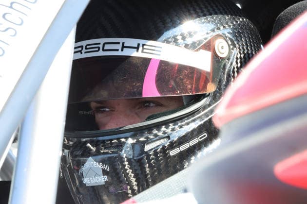 Nürburg, Germany, August 15–16, 2026 Porsche Sixt Carrera Cup Germany 2026 Nürburgring Sunday Race 2 Pictured: Theo Oeverhaus (GER 44) in a close-up shot wearing his helmet at the Nürburgring, Rhineland-Palatinate Copyright: xFotostandx xFWMEDIAx