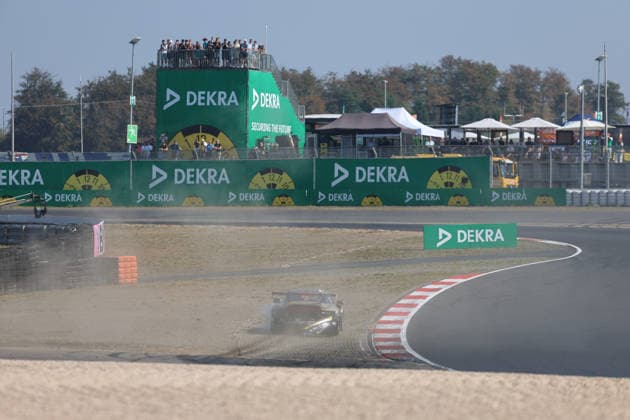 Nürburg, Germany, August 15–16, 2026 Porsche Sixt Carrera Cup Germany 2026 Nürburgring Sunday Race 2 Pictured: Maxim Marczak (POL) 96 rolls off the track after a crash at the Nürburgring, Rhineland-Palatinate Copyright: xFotostandx xFWMEDIAx