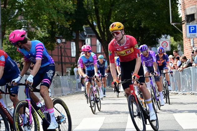 Cycling ADAC Cyclassics Hamburg ; photo shows the start in Buxtehude; John Degenkolb (GER)
