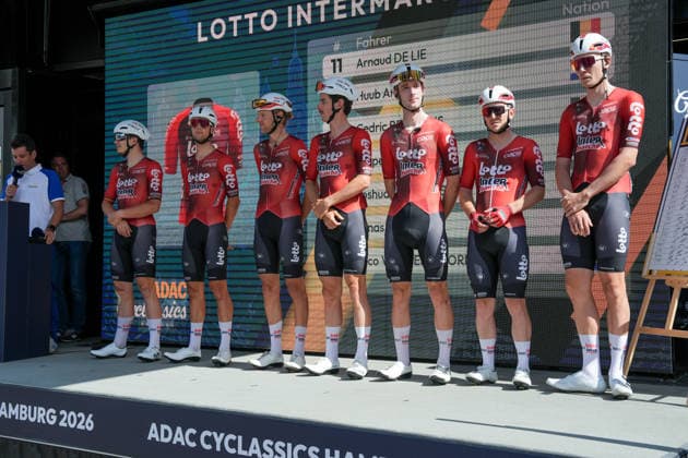 Germany, Hamburg, Buxtehude, ADAC Cyclassics 2026, 1 UWT, UCI World Tour, Men s Elite, One-Day Cycling Race, Team Presentation in Buxtehude, Team Lotto Intermarché Copyright: xStefanxTrochax