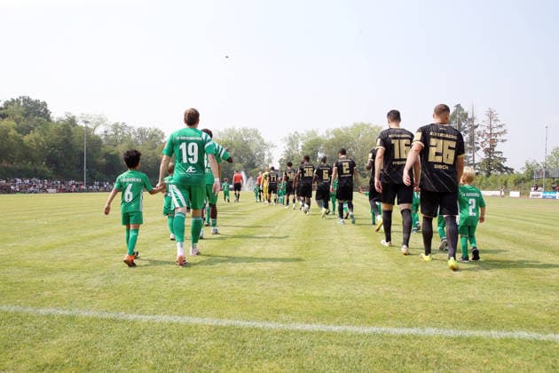 August 16, 2026, xrekx, Soccer Friendly Match, SV Auersmacher vs. SV Elversberg – Teams Entering the Field DFL DFB REGULATIONS PROHIBIT ANY USE OF PHOTOGRAPHS AS IMAGE SEQUENCES AND OR QUASI-VIDEO Auersmacher