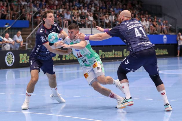 Handball, Wartburg Cup, friendly match, SC Magdeburg v SG Flensburg-Handewitt