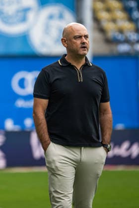 Rostock, Germany, August 16, 2026; 3. Liga 2026–2027, Matchday 2: FC Hansa Rostock vs. SV Waldhof Mannheim; Pictured: Coach Rui Mota of Waldhof Mannheim Copyright: xFotostandx xVoelkerx