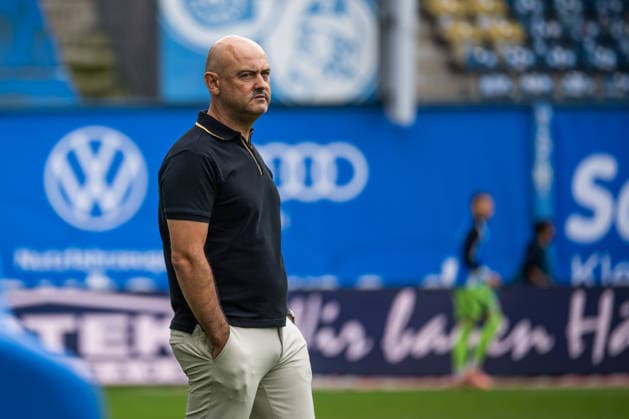 Rostock, Germany, August 16, 2026; 3. Liga 2026–2027, Matchday 2: FC Hansa Rostock vs. SV Waldhof Mannheim; Pictured: Coach Rui Mota of Waldhof Mannheim Copyright: xFotostandx xVoelkerx