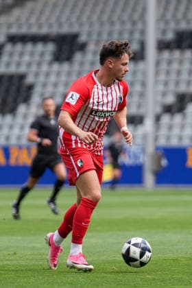 Leon Catak, SC Freiburg II, 09 on the Ball, Germany, Soccer, Regionalliga Southwest, Matchday 2, 2026–2027, SC Freiburg II vs. KSV Hessen Kassel, August 16, 2026, Dreisamstadion, Freiburg, Dreisamstadion, Baden-Württemberg, Germany Copyright: xArnexAmbergx