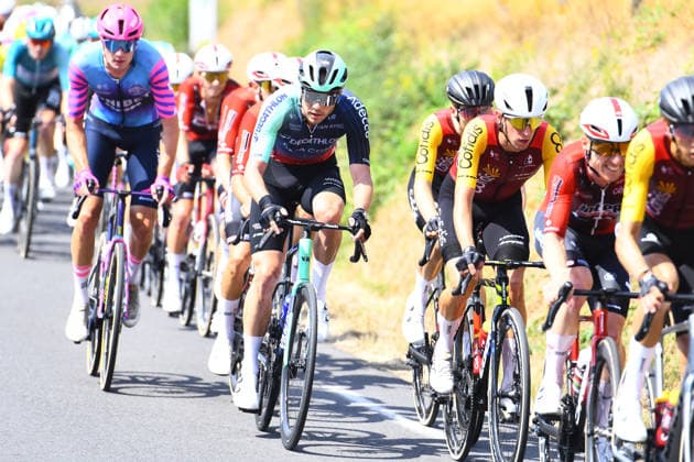 August 16, 2026, Saint Martin De Landelles, Normandie, France: The French Olympic biathlon champion is competing in his first professional cycling raceNthe Polynormande in western FranceNwith the French team Decathlon AG2R La Mondiale on August 16, 2026. Saint Martin De Landelles France - ZUMAh284 20260816_znp_h284_004 Copyright: xRonanxHoussinx