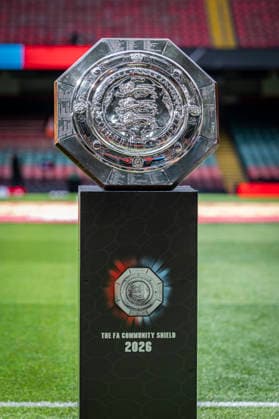 RECORD DATE NOT STATED 16th August 2026; Millennium Stadium, Cardiff, Wales; Community Shield Football, Arsenal versus Manchester City; The Community Shield GodfreyxPitt