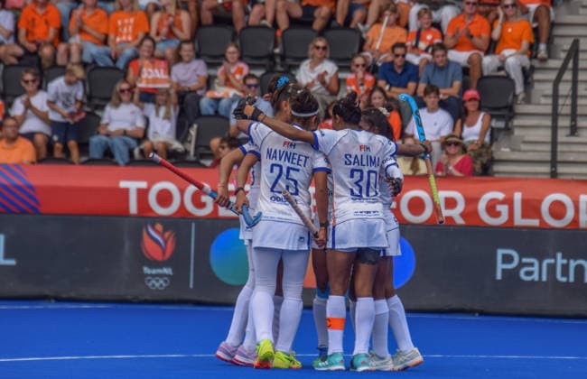 Deepika (55 India Hockey Team) scores 1-2 during the FIH World Cup game between China and India at Wagener stadion, Amstelveen, Netherlands. Copyright: xArnexvanxderxBenx xSPPx Sportspressphoto_SPR208535