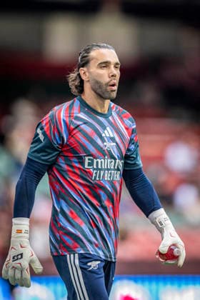 RECORD DATE NOT STATED 16th August 2026; Millennium Stadium, Cardiff, Wales; Community Shield Football, Arsenal versus Manchester City; David Raya of Arsenal during the pre-match warm-up GodfreyxPitt