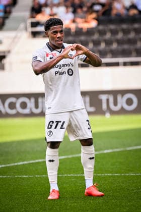LUGANO, SWITZERLAND, AUGUST 16 — Dereck Moncada of Lugano celebrates his goal during the Swiss Cup match between Vedeggio Calcio and FC Lugano at AIL Arena on August 16, 2026, in Lugano, Switzerland. Lugano, AIL Arena, Ticino, Switzerland Copyright: xJustPictures.ch AndreaxBrancax jp-en-EuSpIm-AB_16082026_4180