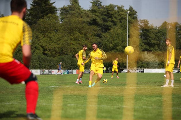 Niklas Suele, SV Tiefenbach, age 22, warming up; SV Tiefenbach vs. SG Kirchardt, soccer, bfv Sinsheim District League, Matchday 1, 2026–2027, August 16, 2026, SV Tiefenbach vs. SG Kirchardt, soccer, bfv Sinsheim District League, Matchday 1, 2026–2027, August 16, 2026, Östringen Copyright: xEibner-Pressefoto VornamexNachnax EP_JPA