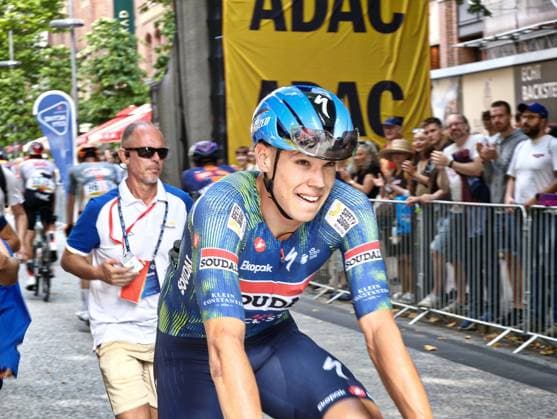 August 16, 2026 ADAC Cyclassics Hamburg 2026 The photo shows winner Paul Marnier (FRA) crossing the finish line