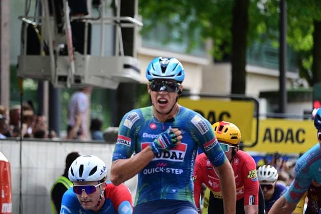 August 16, 2026 ADAC Cyclassics Hamburg 2026 The photo shows winner Paul Marnier (FRA) crossing the finish line