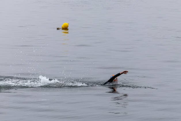 August 16, 2026 USC Kiel 37 KN Förde Triathlon 2026 Sprint Triathlon Group 1 All Women Swimming Kiel Reventlouwiese Schleswig-Holstein Germany