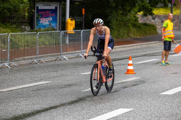 August 16, 2026 USC Kiel 37 KN Förde Triathlon 2026 Sprint Triathlon Group 1 All Women Cycling Course Kiel Reventlouwiese Schleswig-Holstein Germany