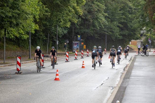 August 16, 2026 USC Kiel 37 KN Förde Triathlon 2026 Sprint Triathlon Group 1 All Women Cycling Course Kiel Reventlouwiese Schleswig-Holstein Germany