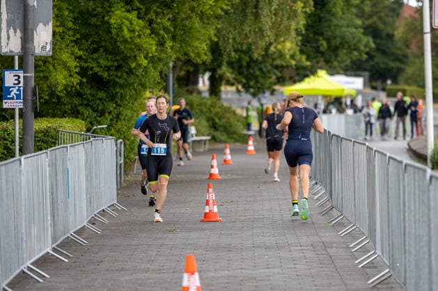 August 16, 2026 USC Kiel 37 KN Förde Triathlon 2026 Sprint Triathlon Group 1 All Women Running Kiel Reventlouwiese Schleswig-Holstein Germany