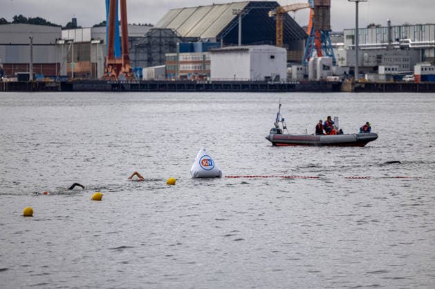 August 16, 2026 USC Kiel 37 KN Förde Triathlon 2026 Sprint Triathlon Group 2 Men, Age Group 35 and up Swim Kiel Reventlouwiese Schleswig-Holstein Germany
