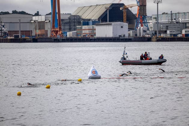 August 16, 2026 USC Kiel 37 KN Förde Triathlon 2026 Sprint Triathlon Group 2 Men, Age Group 35 and up Swim Kiel Reventlouwiese Schleswig-Holstein Germany