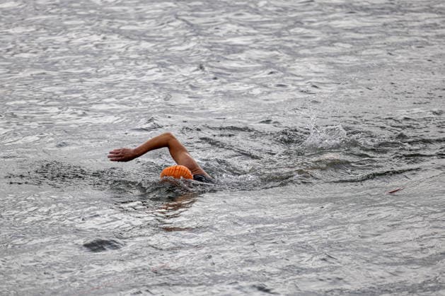 August 16, 2026 USC Kiel 37 KN Förde Triathlon 2026 Sprint Triathlon Group 2 Men, Age Group 35 and up Swim Kiel Reventlouwiese Schleswig-Holstein Germany