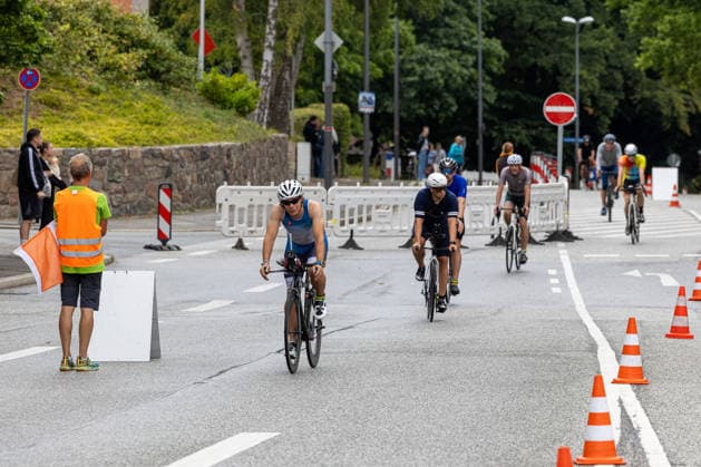 August 16, 2026 USC Kiel 37 KN Förde Triathlon 2026 Sprint Triathlon Group 2 Men, Age Group 35 and up Cycling Course: Kiel Reventlouwiese, Schleswig-Holstein, Germany