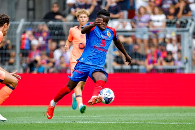 Metinho FC Basel, 05 am Ball, Switzerland, Soccer, Friendly Match, 2026–2027, FC Basel vs. FC Barcelona, August 16, 2026, Basel, St. Jakob Park, Switzerland Copyright: xGrantxHubbsx