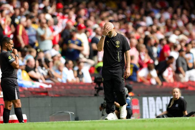 Arsenal v Manchester City, FA Community Shield Enzo Maresca Manager of Manchester City looks dejected during the FA Community Shield match between Arsenal and Manchester City at Millenium Stadium, Cardiff, UK on 16 August 2026. Editorial use only DataCo restrictions apply See www.football-dataco.com , Copyright: xNigelxKeenex PSI-24687-0021