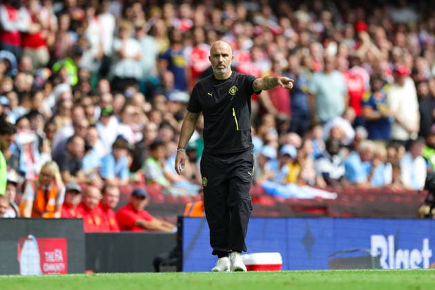 Arsenal v Manchester City, FA Community Shield Enzo Maresca Manager of Manchester City during the FA Community Shield match between Arsenal and Manchester City at Millenium Stadium, Cardiff, UK on 16 August 2026. Editorial use only DataCo restrictions apply See www.football-dataco.com , Copyright: xNigelxKeenex PSI-24687-0029