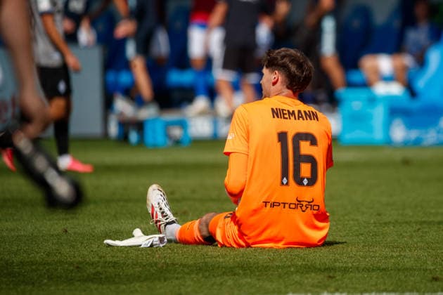 Jan Niemann Waldhof GER, FC Hansa Rostock vs. SV Waldhof Mannheim, Soccer, Men, 3rd Division, Matchday 2, 2026–2027 Season, August 16, 2026, Rostock Ostseestadion, Mecklenburg-Western Pomerania, Germany