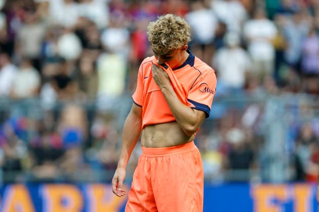 Fermin Lopez, FC Barcelona, 16, Switzerland, soccer, friendly match, 2026–2027, FC Basel vs. FC Barcelona, August 16, 2026, St. Jakob Park, Basel, Switzerland Copyright: xGrantxHubbsx