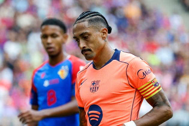 Raphinha, FC Barcelona, 11, Switzerland, soccer, friendly match, 2026–2027, FC Basel vs. FC Barcelona, August 16, 2026, St. Jakob Park, Basel, Switzerland Copyright: xGrantxHubbsx
