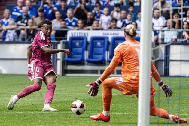 Friendly Match: FC Schalke 04 vs. Real Madrid, August 16, 2026; Kylian Mbappé (Real Madrid), 10; Loris Karius (FC Schalke 04), 1; Friendly Match: FC Schalke 04 vs. Real Madrid, Veltins Arena, Gelsenkirchen, August 16, 2026 Copyright: xBEAUTIFULxSPORTS Buriakovx