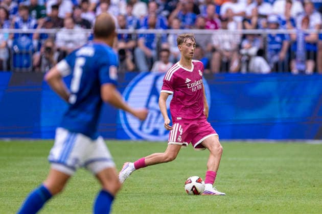 August 15, 2026, Soccer, Friendly Match: FC Schalke 04 vs. Real Madrid CF, Dean Huijsen, Real Madrid CF, Gelsenkirchen, Veltins Arena, North Rhine-Westphalia, Germany, xRHR, PHOTO DEx Copyright: DennisxEwert RHR-FOTOx RHR-FOTO DE
