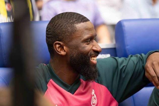 August 16, 2026: Soccer – FC Schalke 04 vs. Real Madrid, friendly match at the Veltins Arena in Gelsenkirchen; Antonio Rüdiger, Real Madrid, 22 IMPORTANT NOTICE: In accordance with DFL and DFB regulations, it is prohibited to use or allow the use of photographs taken in the stadium and or during the match in the form of sequential images and or video-like photo series. Copyright: xJamesxZabelx