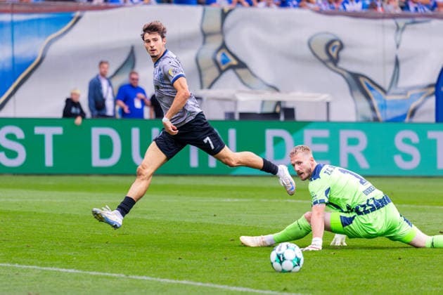 German 3rd Division, 2026–2027 Season, August 16, 2026, Matchday 2, FC Hansa Rostock vs. Waldhof Mannheim, Ostseestadion Bierschenk, Lovis Waldhof Mannheim, 7 Copyright: xMichellexLukax