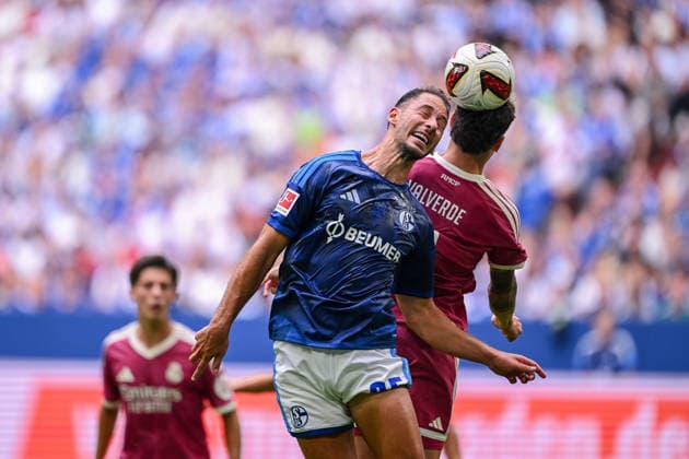 August 16, 2026, Soccer, 2026–2027 Season, Friendly Match, FC Schalke 04 vs. Real Madrid, Nikola Katic (FC Schalke 04), Federico Valverde (Real Madrid) xRHR PHOTO YYx Copyright: KROEGER RHR-FOTOx RHR-FOTO YY