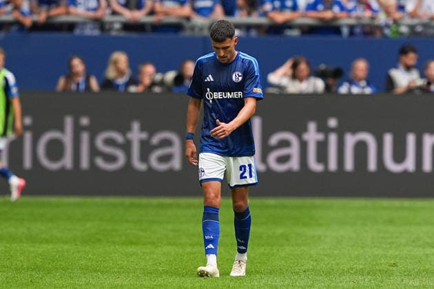 August 16, 2026, xydrx, Men s, Soccer, Friendly Match, FC Schalke 04 vs. Real Madrid, 2026–2027 Season, Veltins Arena, Dejan Ljubicic, FC Schalke 04, 21 disappointed with how the game went. DFB regulations prohibit any use of photographs as image sequences and or quasi-video. Copyright: HMBxMedia YannisxDreimann