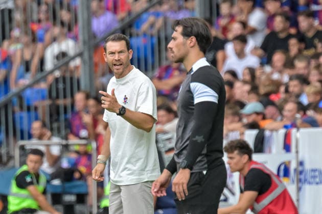 Stephan Lichtsteiner, FC Basel; Coach with Emotion CH; FC Basel vs. FC Barcelona; Soccer; Friendly Match; 2026–2027 Season; August 16, 2026; Basel Copyright: xTHxFotografiex THF_THS